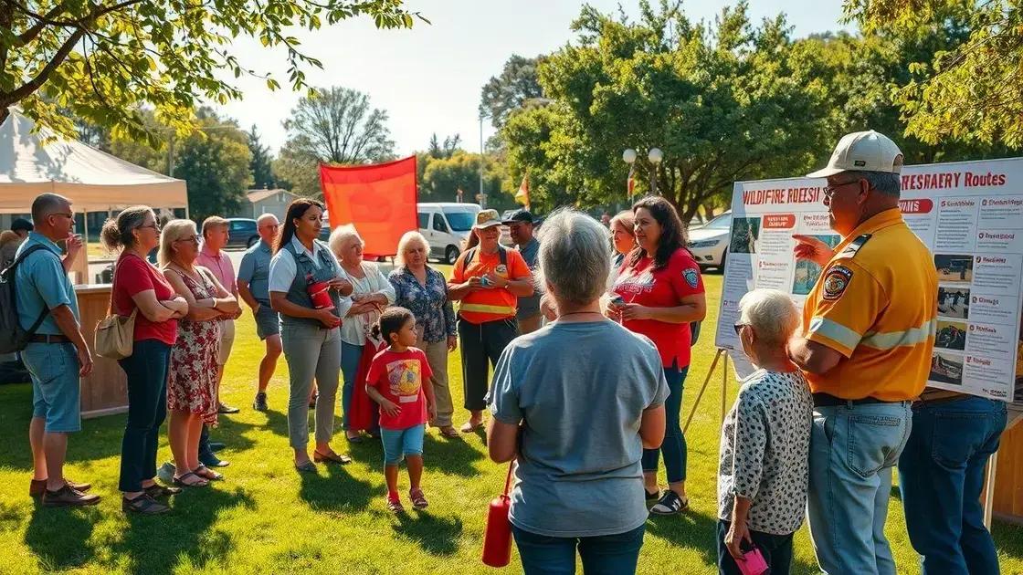 Community involvement in wildfire initiatives