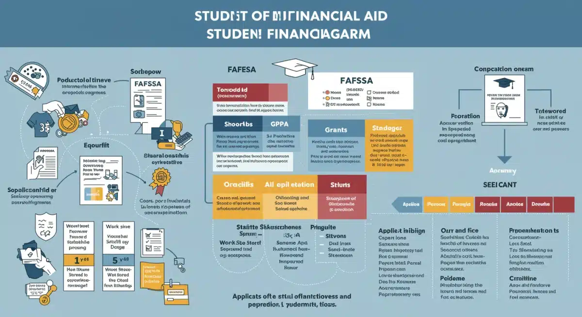 Infographic comparing federal and state education grant eligibility and application processes.