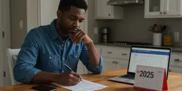 Person reviewing Social Security Disability application documents for 2025