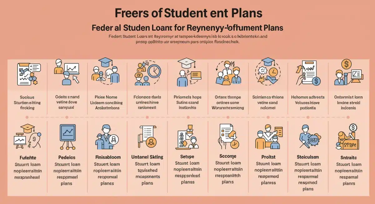 Infographic showing federal student loan repayment plan options