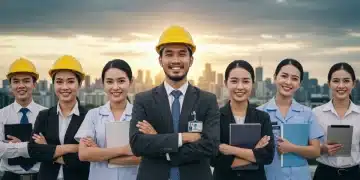 Diverse professionals with vocational certifications symbolizing immediate employment in 2025.