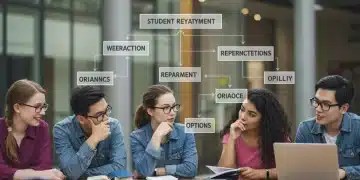 Students reviewing federal student loan repayment options in 2026