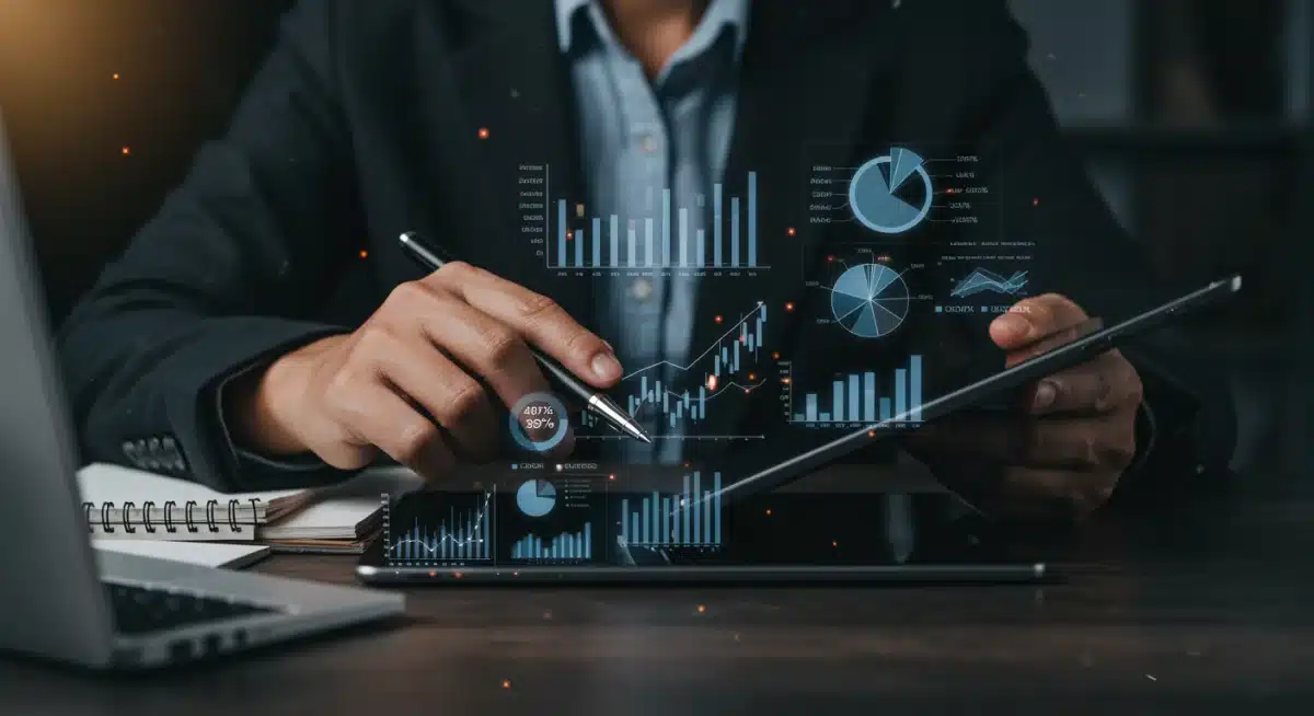 Person reviewing investment portfolio for inflation protection