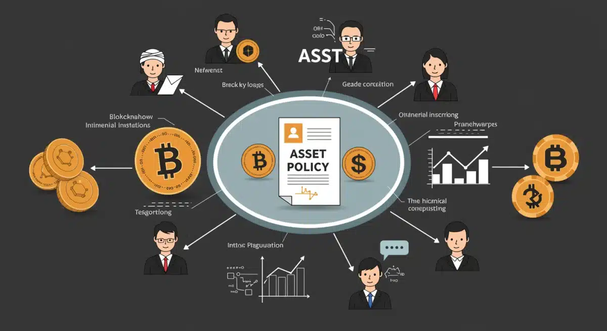 Diverse stakeholders discussing digital asset regulations in response to Executive Order 14067.