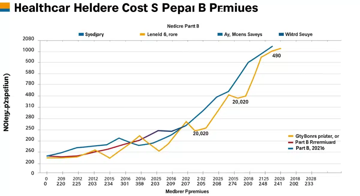 Historical and projected Medicare Part B premium trends
