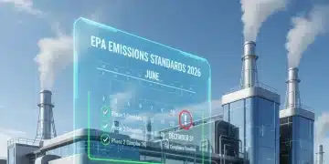 Factory with clean emissions symbolizing new EPA 2026 standards