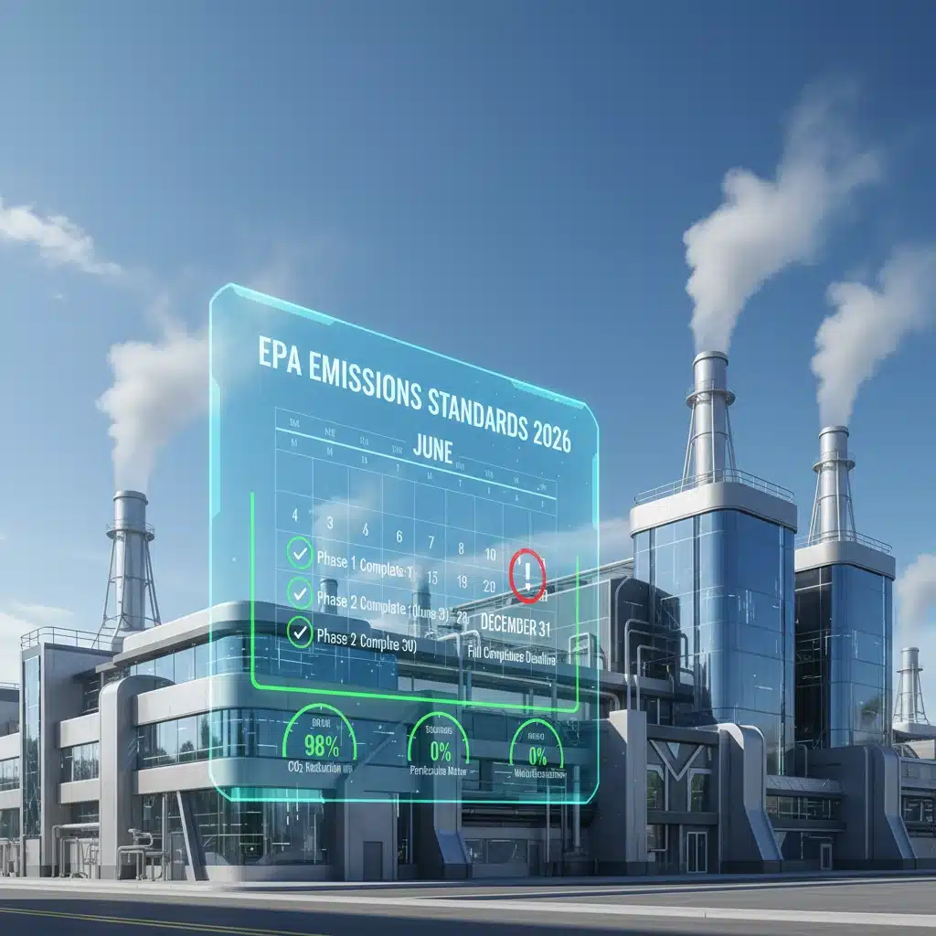 EPA Emissions Standards 2026: Navigating Compliance Deadlines