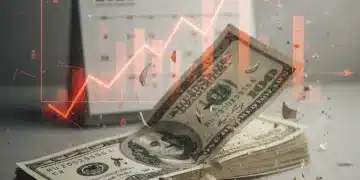 Illustration of money eroding due to inflation, symbolizing financial loss over time.